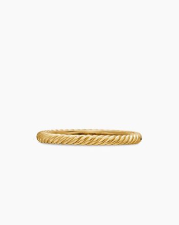 Cable Collectibles® Stack Ring|18K Yellow Gold, 2mm