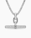 DY Madison® Toggle Pendant|Sterling Silver with Diamonds, 29mm
