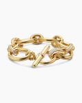 DY Mercer® Chain Bracelet|18K Yellow Gold with Diamonds, 20mm