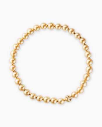 Petals and Pearl Necklace|Yellow Gold with Diamonds
