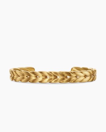 Chevron Cuff Bracelet|18K Yellow Gold, 9mm