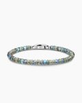 Spiritual Beads Faceted Bracelet|Sterling Silver with Labradorite, 5mm