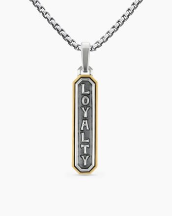 Loyalty Amulet|Sterling Silver with 14K Yellow Gold, 35mm