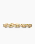 Stax Chain Link Bracelet|18K Yellow Gold with Diamonds, 7mm
