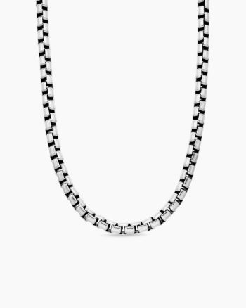 Box Chain Necklace|Sterling Silver, 7.3mm
