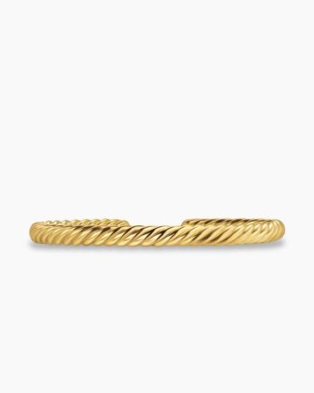 Cable Cuff Bracelet|18K Yellow Gold, 6mm