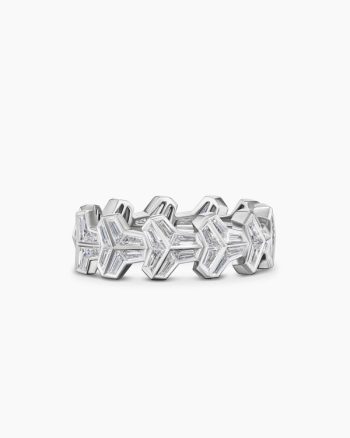 Men's Armory Band Ring|Platinum with Diamonds