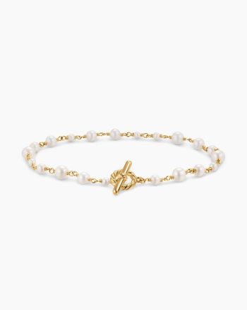 Pearl Classics Toggle Chain Bracelet|18K Yellow Gold, 4.5mm