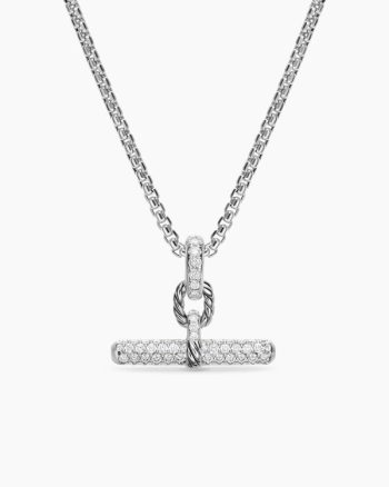 DY Madison® Toggle Pendant|Sterling Silver with Diamonds, 20.2mm
