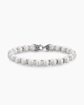 Spiritual Beads Bracelet|Sterling Silver with Pearls, 8mm