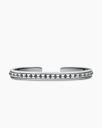 Pyramid Cuff Bracelet|Sterling Silver, 7mm