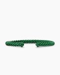 Cable Cuff Bracelet|Green Aluminum, 6mm