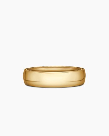 Streamline® Band Ring|18K Yellow Gold, 6mm