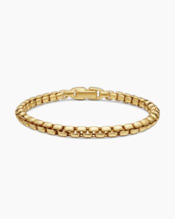 Box Chain Bracelet|18K Yellow Gold, 5mm