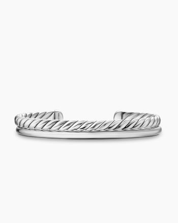 DY Mercer® Two Row Cuff Bracelet|Sterling Silver, 8mm