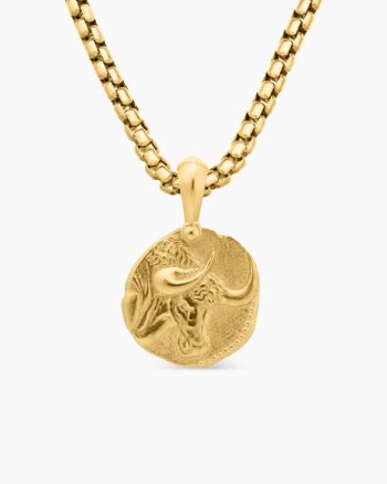 Taurus Amulet|18K Yellow Gold, 17mm