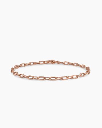 DY Madison® Chain Bracelet|18K Rose Gold, 3mm