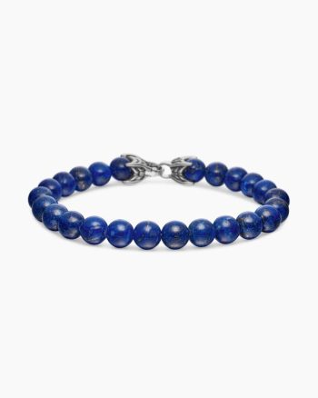 Spiritual Beads Bracelet|Sterling Silver with Lapis, 8mm