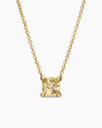 Micro Chatelaine® Pendant Necklace|18K Yellow Gold with Champagne Citrine, 5mm