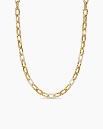 DY Madison® Chain Necklace|18K Yellow Gold with Diamonds, 8.5mm