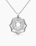 Zig Zag Stax™ Pendant Necklace|Sterling Silver with Diamonds, 28mm