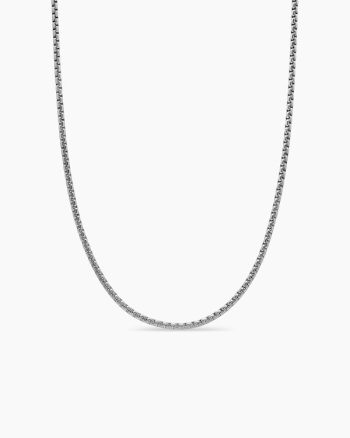 Box Chain Necklace|Platinum, 2.7mm