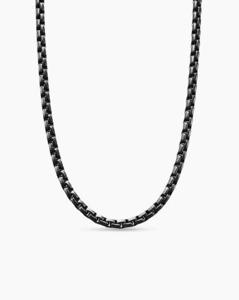 Box Chain Necklace|Stainless Steel and Sterling Silver, 5mm