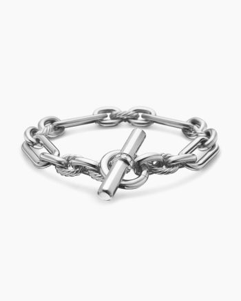 Lexington Chain Bracelet|Sterling Silver with Diamonds, 9.8mm