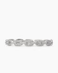 Stax Chain Link Bracelet|18K White Gold with Diamonds, 7mm