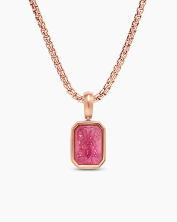 Petrvs® Petite Bee Amulet|18K Rose Gold with Rubellite, 12.8mm