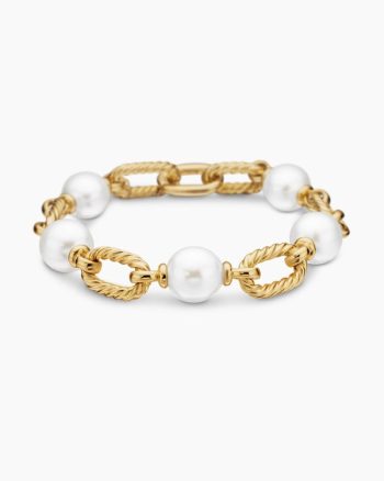 DY Madison® Pearl Chain Bracelet|18K Yellow Gold with Pearls, 11mm