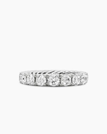 DY Eden Eternity Band Ring|Platinum with Diamonds, 3.9mm