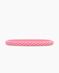 Cable Bracelet|Pink Rubber, 6mm