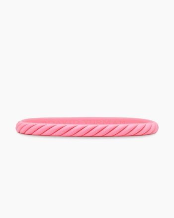 Cable Bracelet|Pink Rubber, 6mm