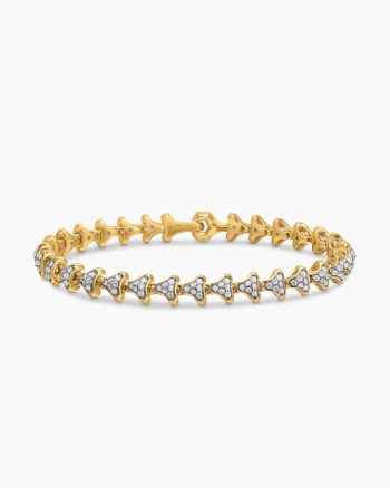 Armory® Link Bracelet|18K Yellow Gold with Diamonds, 7.5mm