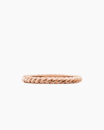 DY Cable Band Ring|18K Rose Gold, 2.45mm