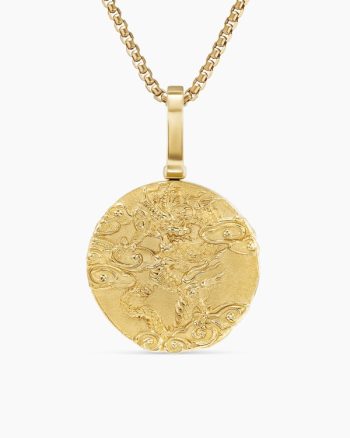 Dragon Amulet|18K Yellow Gold, 21mm