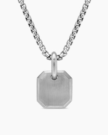 Octagonal Amulet|Platinum, 15mm