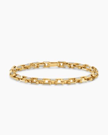 Streamline® Link Bracelet|18K Yellow Gold with Diamonds, 5.5mm