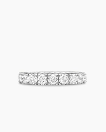 DY Eden Band Ring|Platinum with Diamonds, 3.6mm