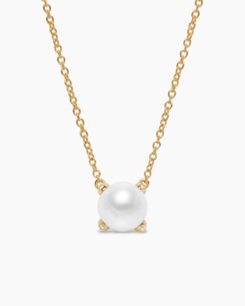 Pearl Classics Necklace|18K Yellow Gold with Diamonds, 6.5mm