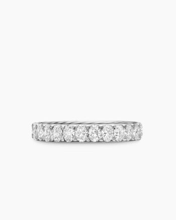 DY Eden Eternity Band Ring|Platinum with Oval Diamonds, 3.5mm