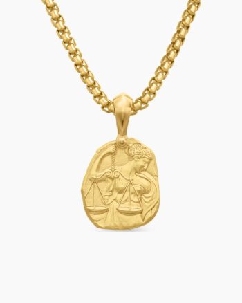 Libra Amulet|18K Yellow Gold, 17mm