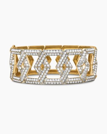 Carlyle™ Bracelet|18K Yellow Gold with Diamonds, 24mm