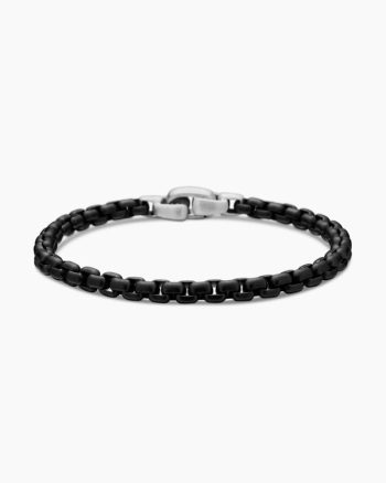 Box Chain Bracelet|Darkened Stainless Steel, 5mm
