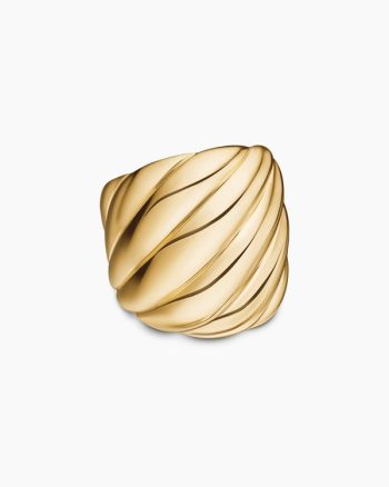 Sculpted Cable Ring|18K Yellow Gold, 20mm
