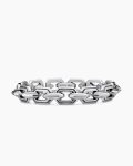 Faceted Flat Link Bracelet|Sterling Silver, 11mm