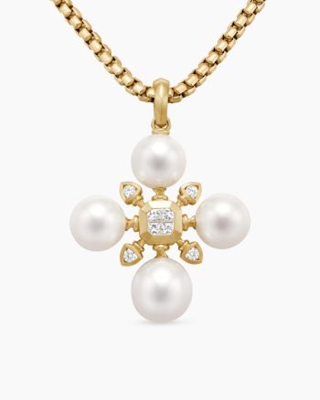 Renaissance® Pearl Pendant|18K Yellow Gold with Pearls and Diamonds, 42.7mm