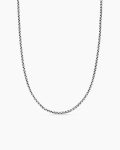 Box Chain Slider Necklace|Sterling Silver, 2.7mm