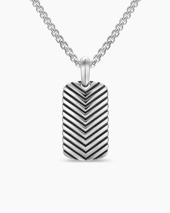 Chevron Tag|Sterling Silver, 27mm